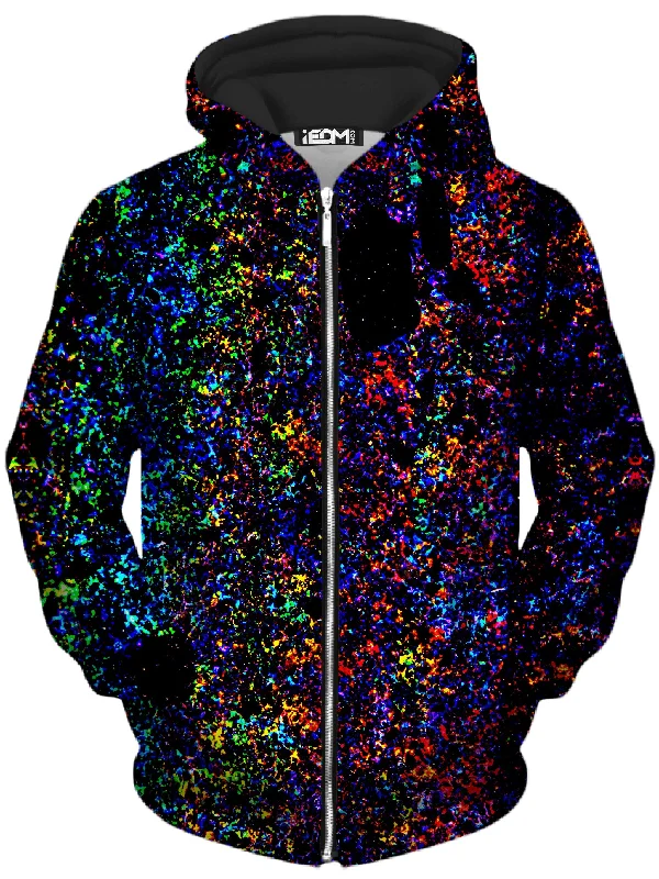 Weekend Edge Lightning Rainbow Unisex Zip-Up Hoodie