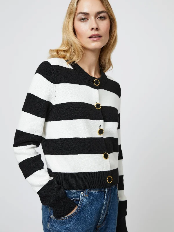 Modern Chic Look Nyrobi Stripe Cardigan