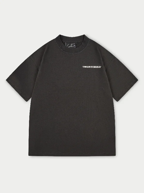 Soft Statement HEAVYWEIGHT COPYRIGHT T-SHIRT - BLACK