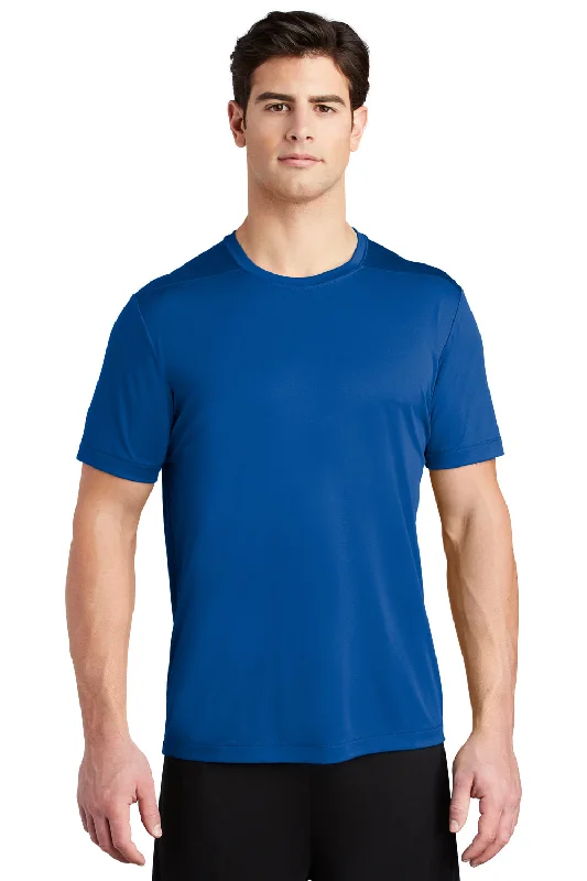 Minimalist Weekend Sport-Tek Mens Moisture Wicking Short Sleeve Crewneck T-Shirt - True Royal Blue