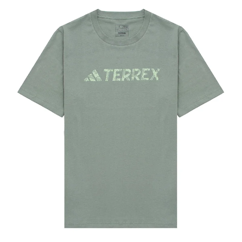 Retro Sportwear Adidas Terrex Logo T-Shirt Silver / Green