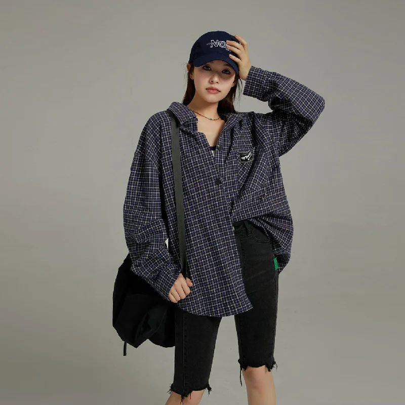 Tailored Essentials Village Check Loose Shirt