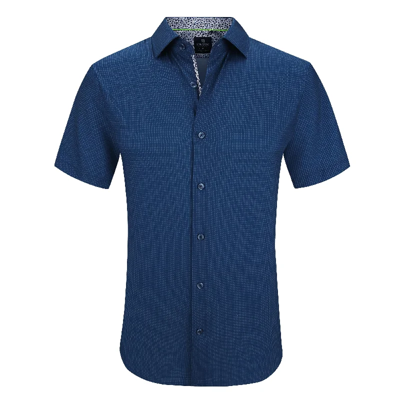 Elevated Weekend Tom Baine Slim Fit Short Sleeve Performance Stretch Button Down