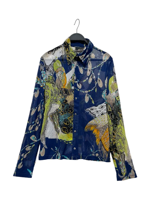 Classic Comfort Just cavalli/LS Blouse/L/All Over Print/Nylon/NVY/two women