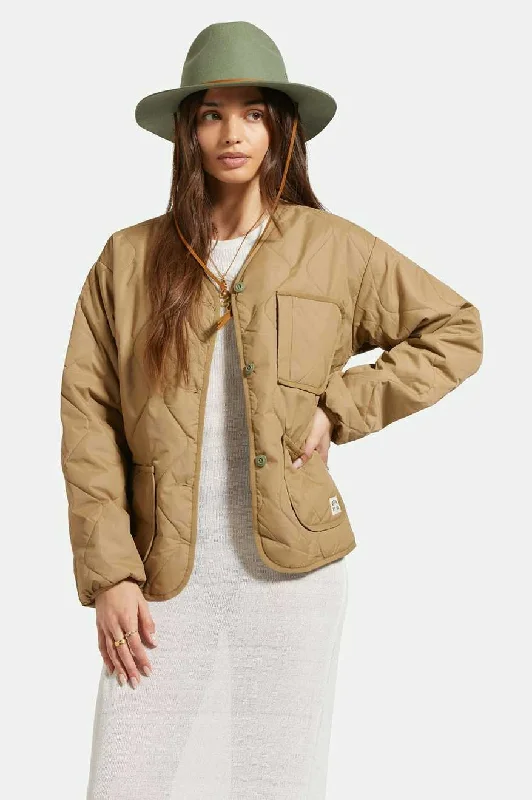 Smart Sport Look Delilah Quilted Jacket - Khaki