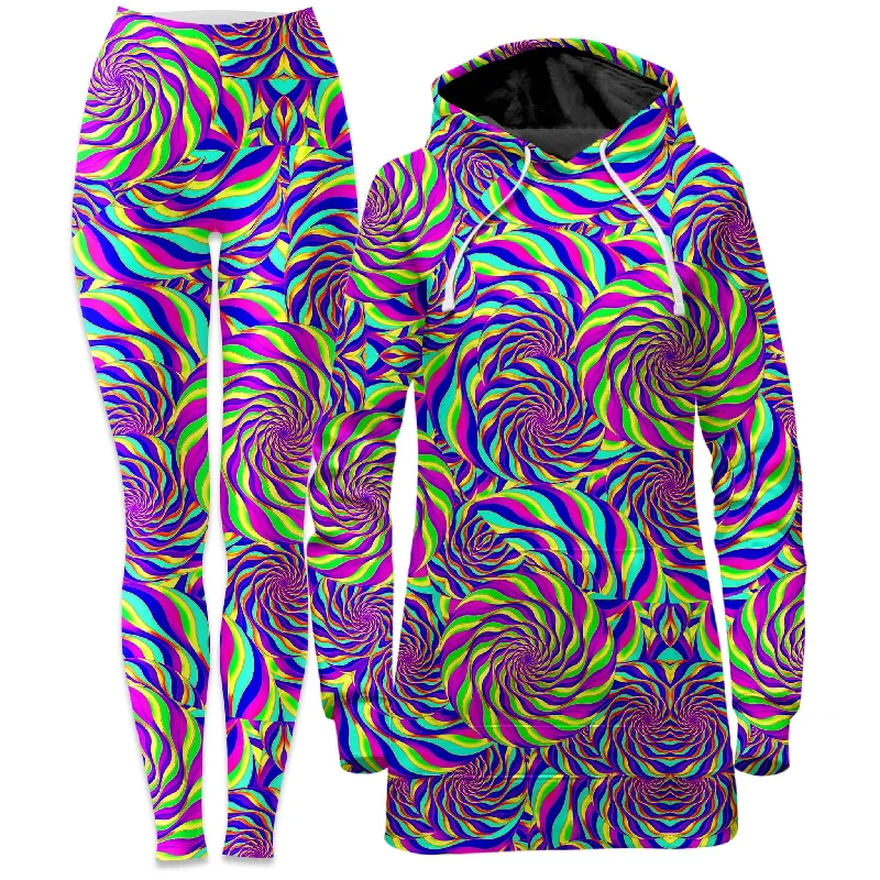 High-End Outerwear Spinzone Hoodie Dress and Leggings Combo