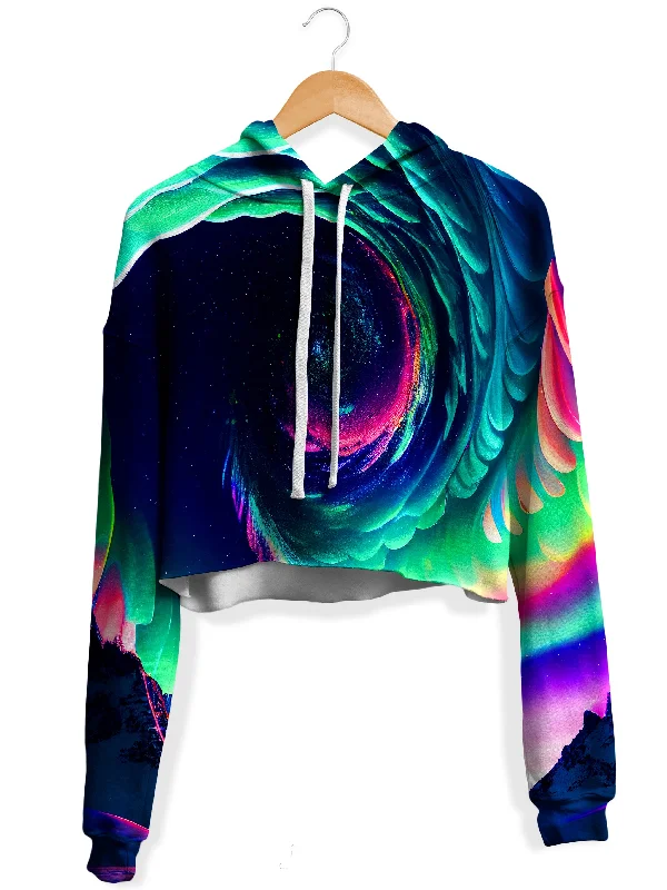 Tailored Rugged Northern Lights II Fleece Crop Hoodie