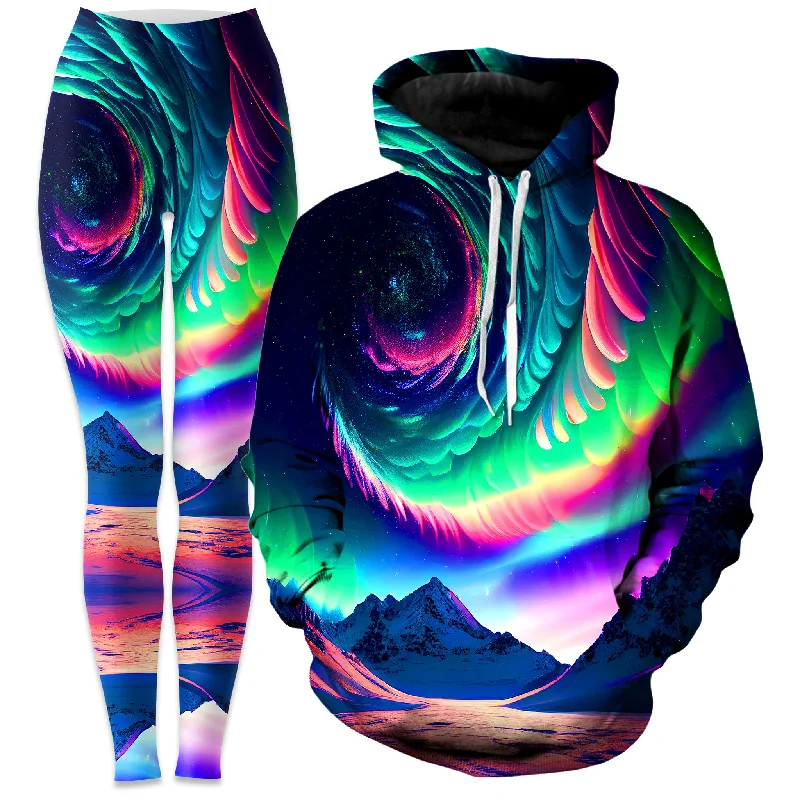 Modern Statement Look Northern Lights II Hoodie and Leggings Combo