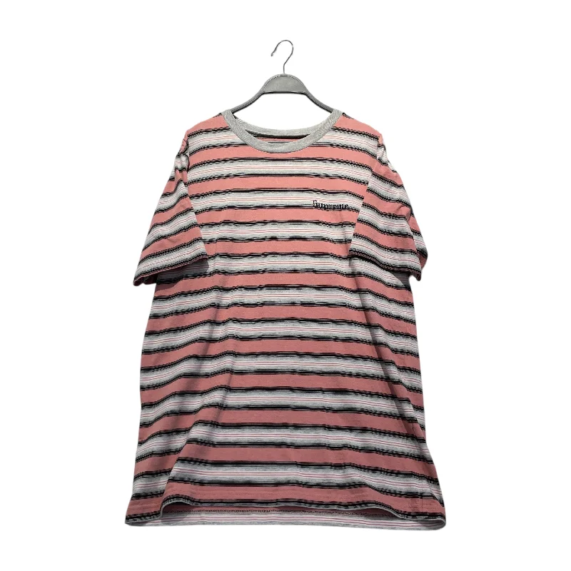 Fashionable Sport Look Supreme/T-Shirt/L/Cotton/PNK/Stripe/