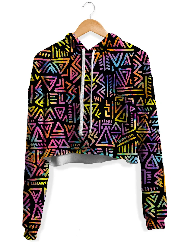 Classic Edge Tribe Vibe Fleece Crop Hoodie