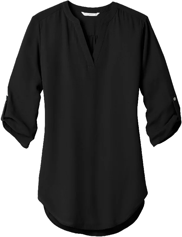 Soft Classics Port Authority Ladies 3/4-Sleeve Tunic Blouse