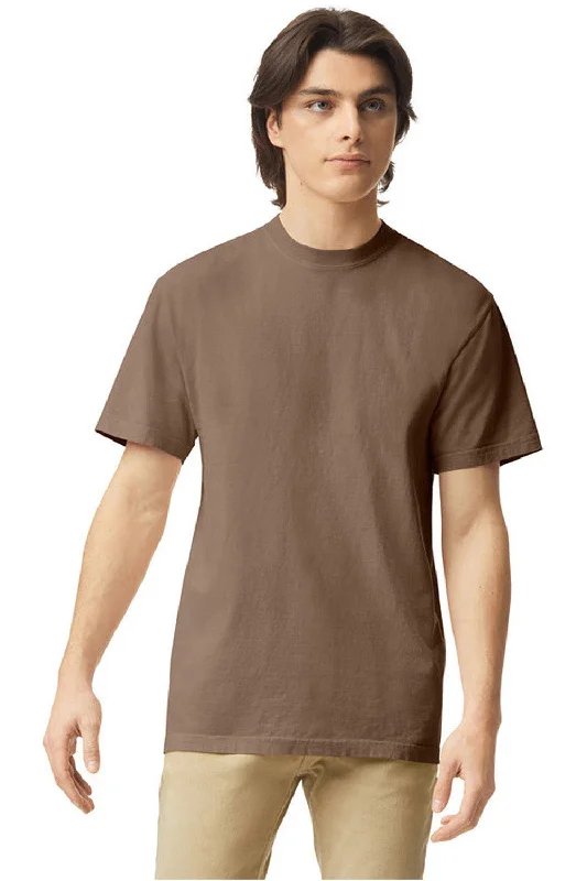 Relaxed Sport Look Comfort Colors Mens Short Sleeve Crewneck T-Shirt - Espresso Brown