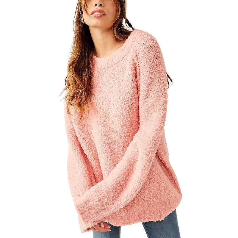 Fashionable Relaxed Free People Womens   Textured  Pullover Sweater