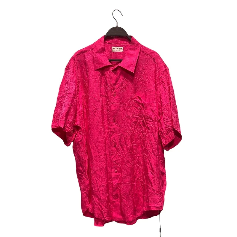 Smart Fitwear BALENCIAGA/SS Blouse/34/Floral Pattern/PNK/jacquared satin shirt