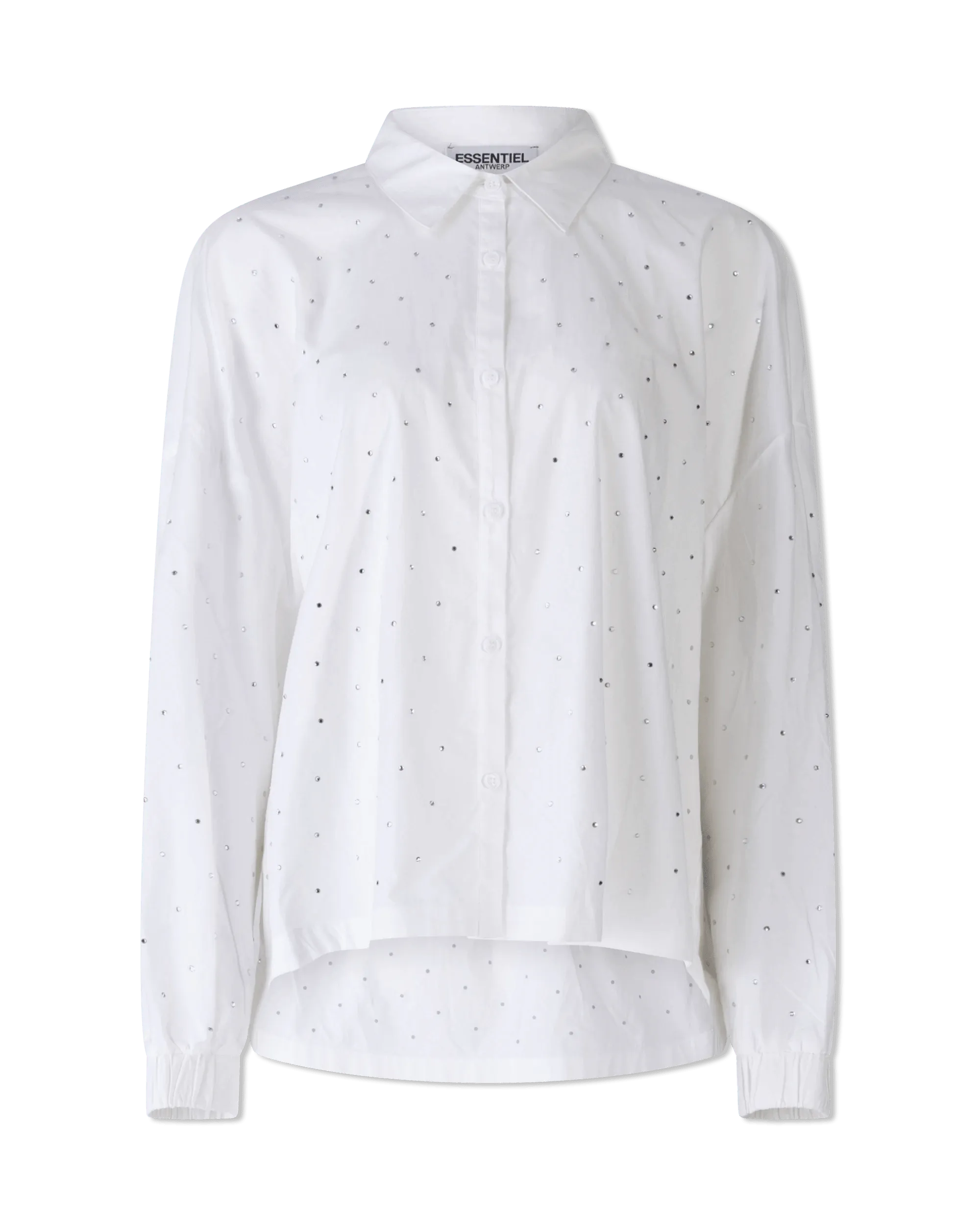 Weekend Rugged Rhinestone Embellished Poplin Shirt