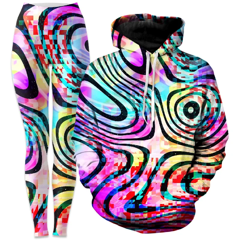 Urban Weekend Look Psytrance Hoodie and Leggings Combo