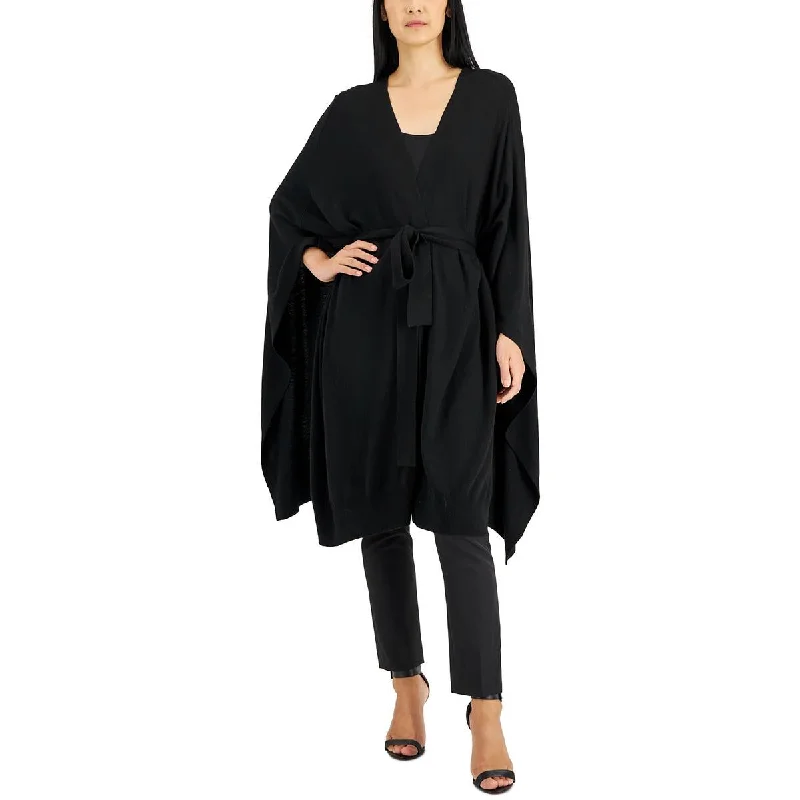 Timeless Chic Look Donna Karan Womens Cashmere Blend Cape Wrap Sweater