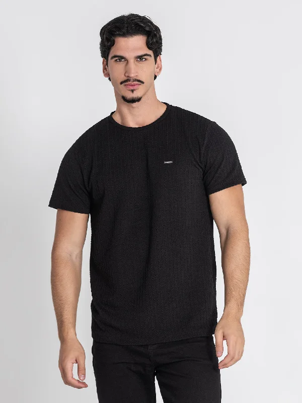 Classic Edge Black Braid Tee