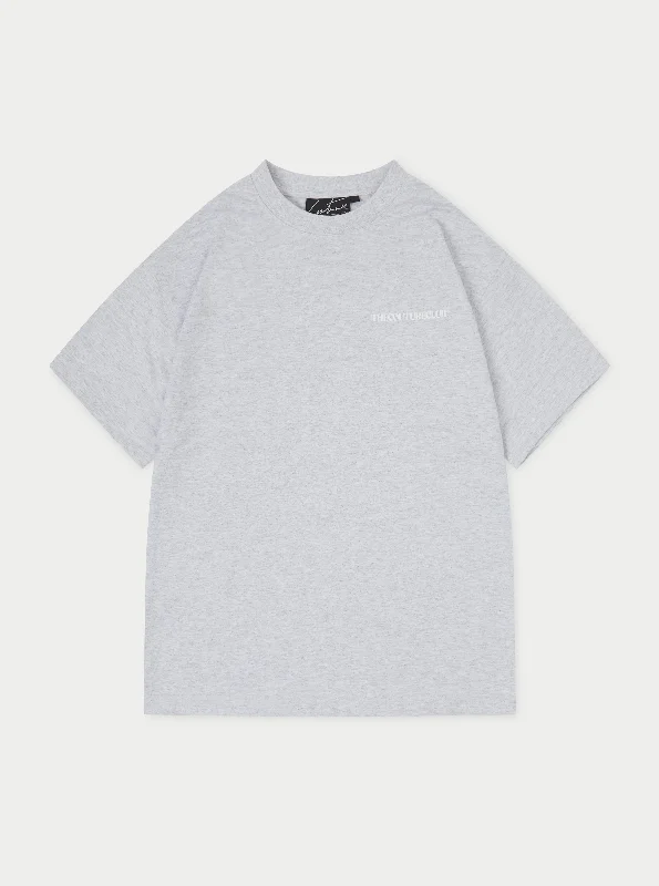 Relaxed Casualwear HEAVYWEIGHT COPYRIGHT T-SHIRT - GREY MARL