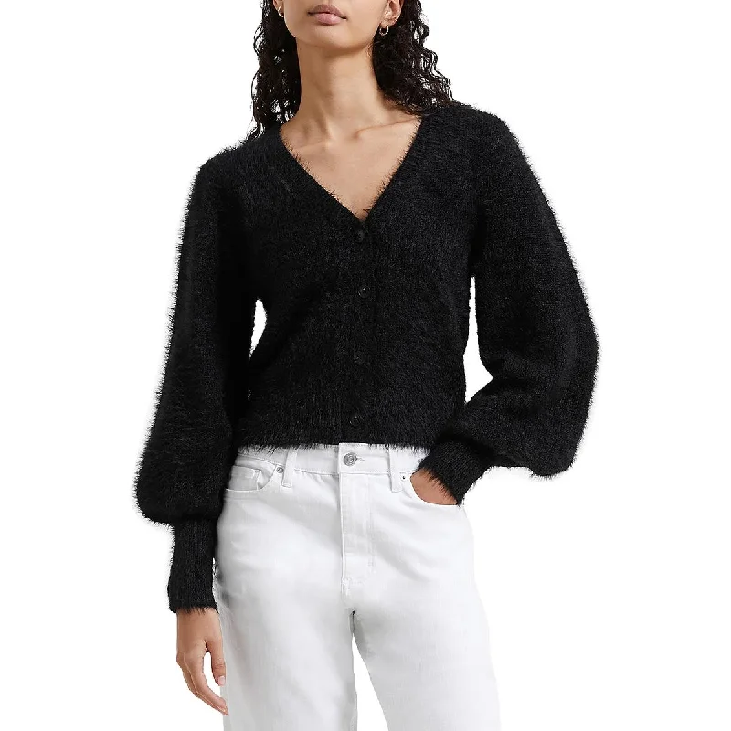 Smart Sportwear French Connection Womens Textured Fluffy Cardigan Sweater