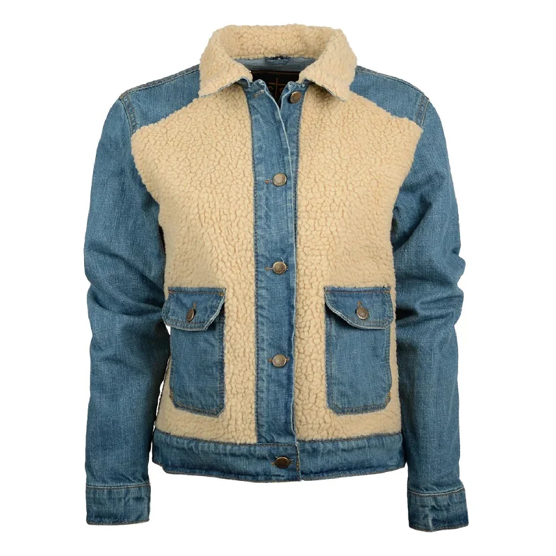 Classic Tailored Look STS Ranchwear Womens The Hadley Sherpa Denim 100% Cotton Cotton Jacket