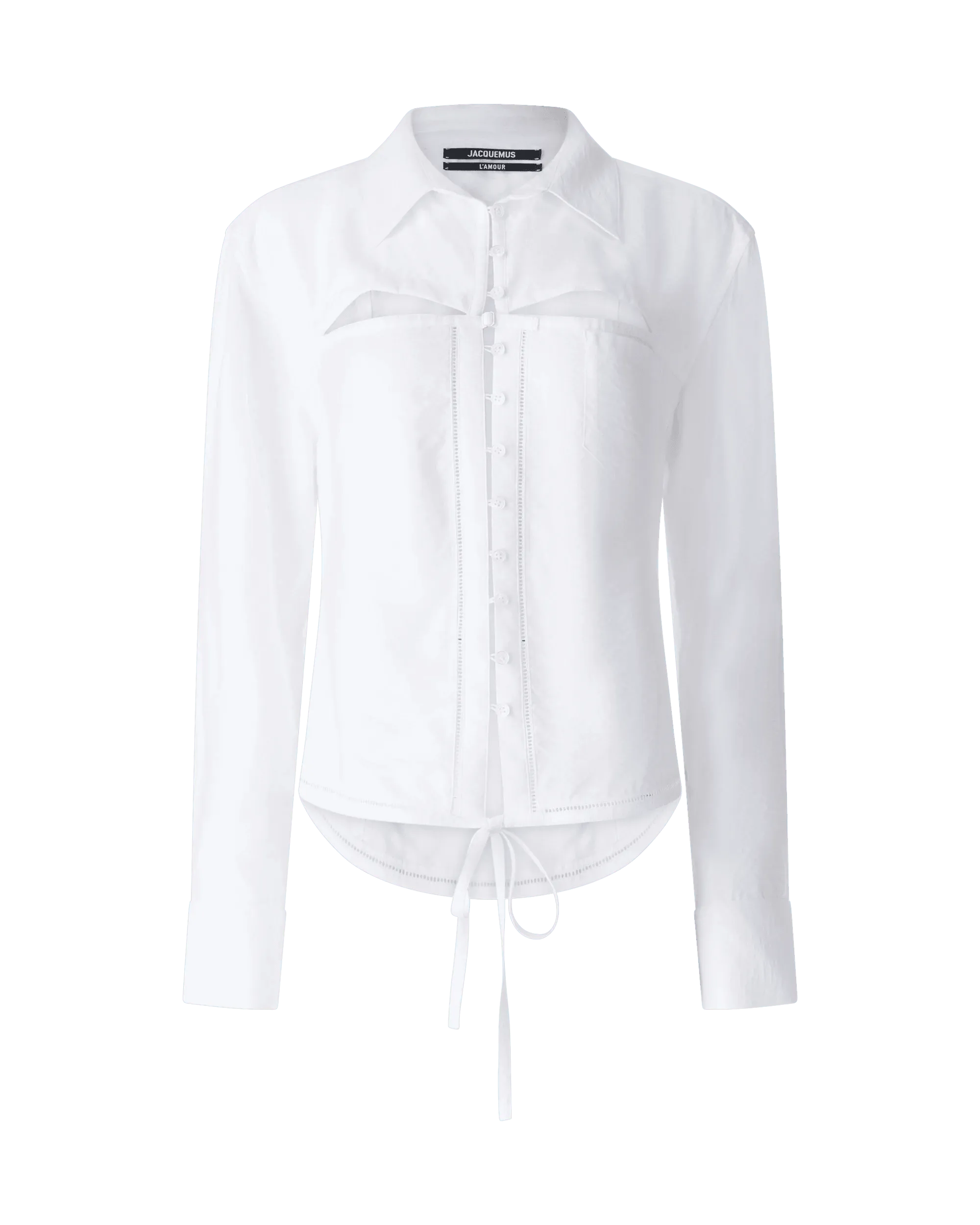 Casual Fitwear Nappe Cut-Out Shirt