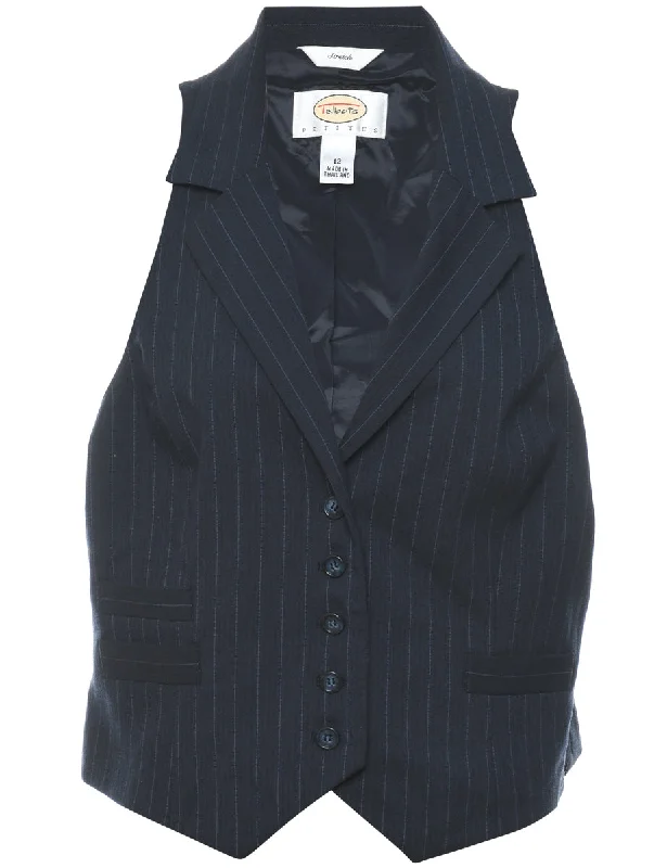 Modern Statement Look Striped Waistcoat - L