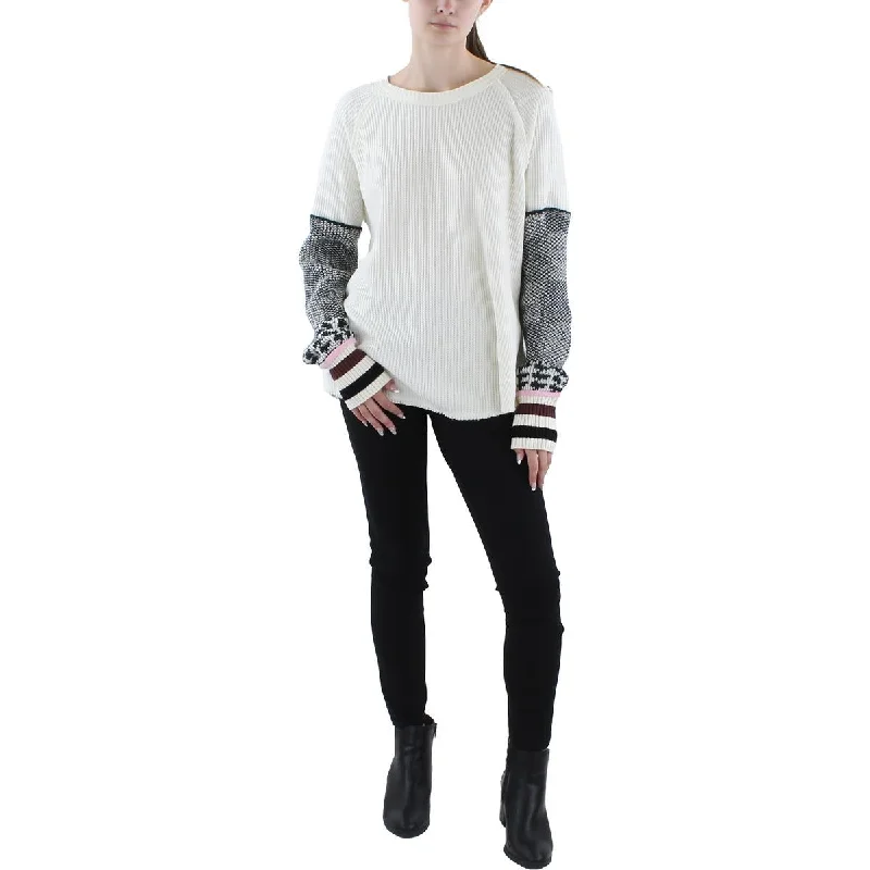 Tailored Rugged We The Free Womens Wool Blend Waffle Pullover Sweater