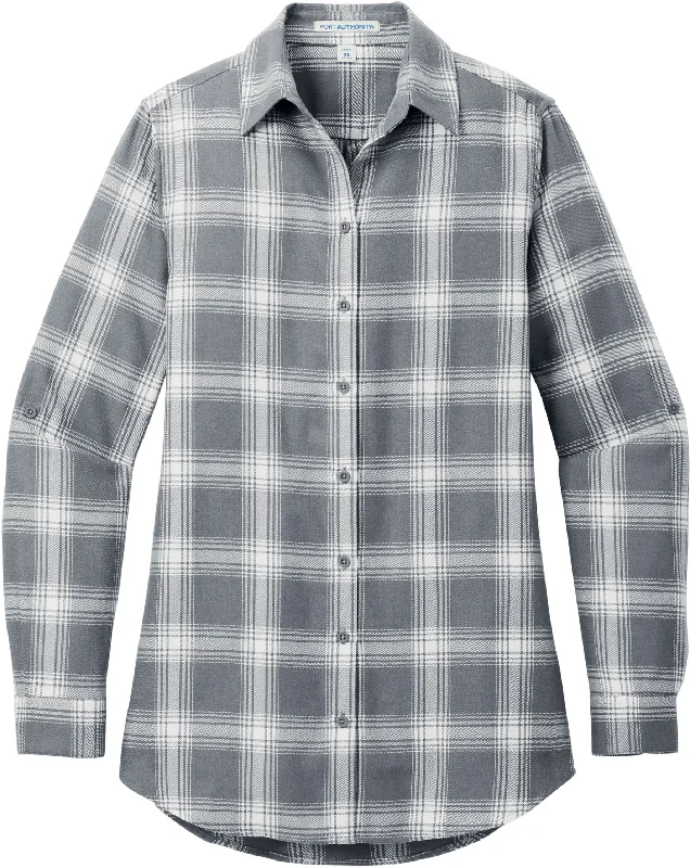 Grey/ Cream Open Plaid