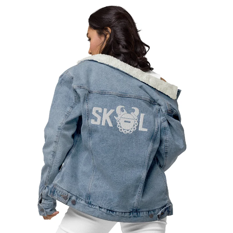 Soft Weekend Look Unisex Denim Sherpa Jacket - The Original