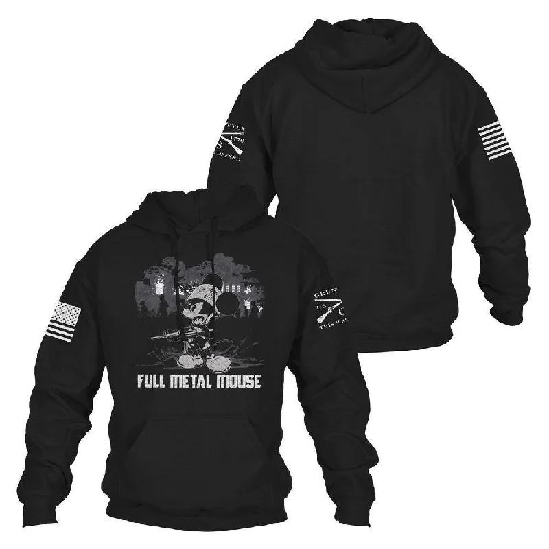 Modern Chic Outfit Full Metal Mouse Hoodie - Black