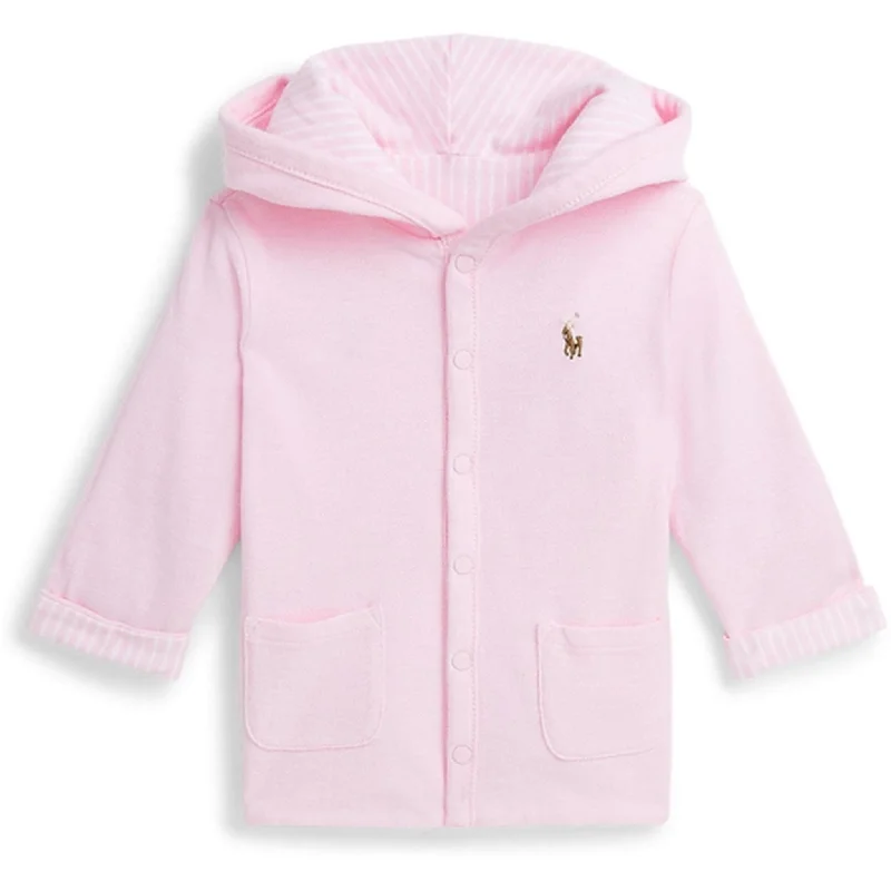 Sophisticated Tailoring Ralph Lauren Baby Girl Cardigan Carmel Pink Multi