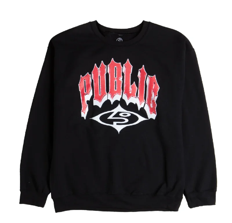 Classic Fitwear Public Dispute Crewneck - Black