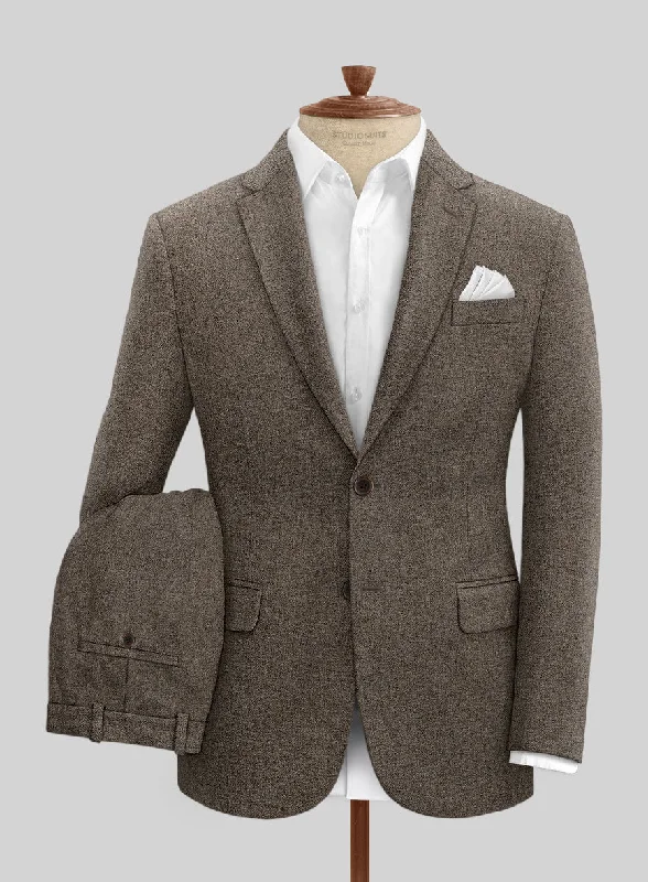 Contemporary Fitwear Dapper Brown Tweed Suit