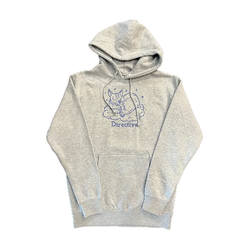 Soft Weekend Look Directive Do Not Disturb Hoodie - Heather Grey