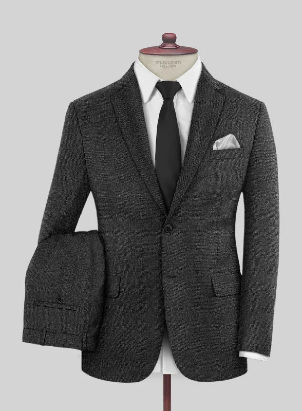 Neutral Sportwear Scabal Tornado Gallo Charcoal Wool Suit