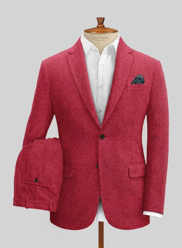 Monochrome Comfort Naples Coral Pink Tweed Suit