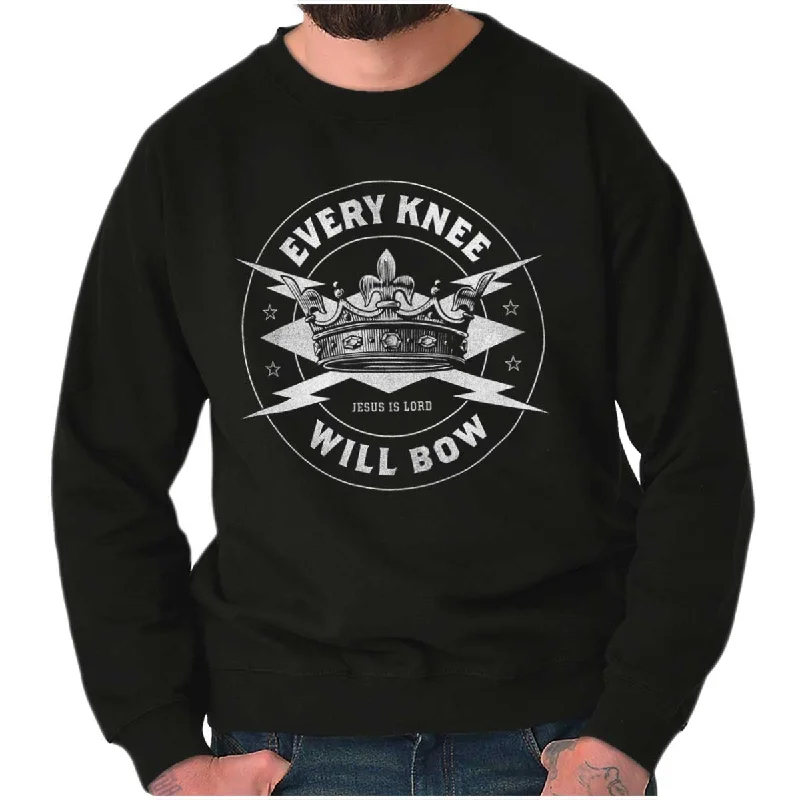 Soft Fitwear Every Knee Will Bow Crewneck Sweatshirt