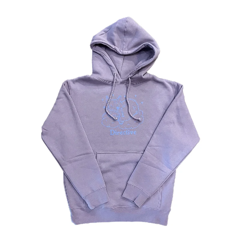 Classic Tailored Look Directive Do Not Disturb Hoodie - Plum