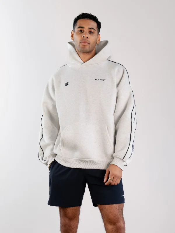 Rugged Basics Apex Pro Relaxed Hoodie - Marl White