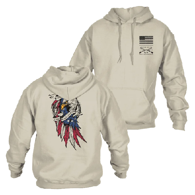 Soft Statement Liberty Dwells Hoodie - Sand