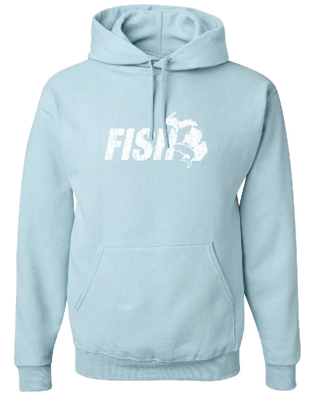 Monochrome Fit Fish MI Hoodie