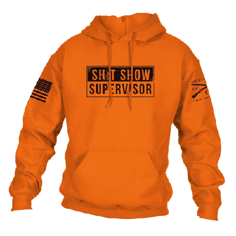 High-End Fit Sh*t Show Supervisor Hoodie - Safety Orange