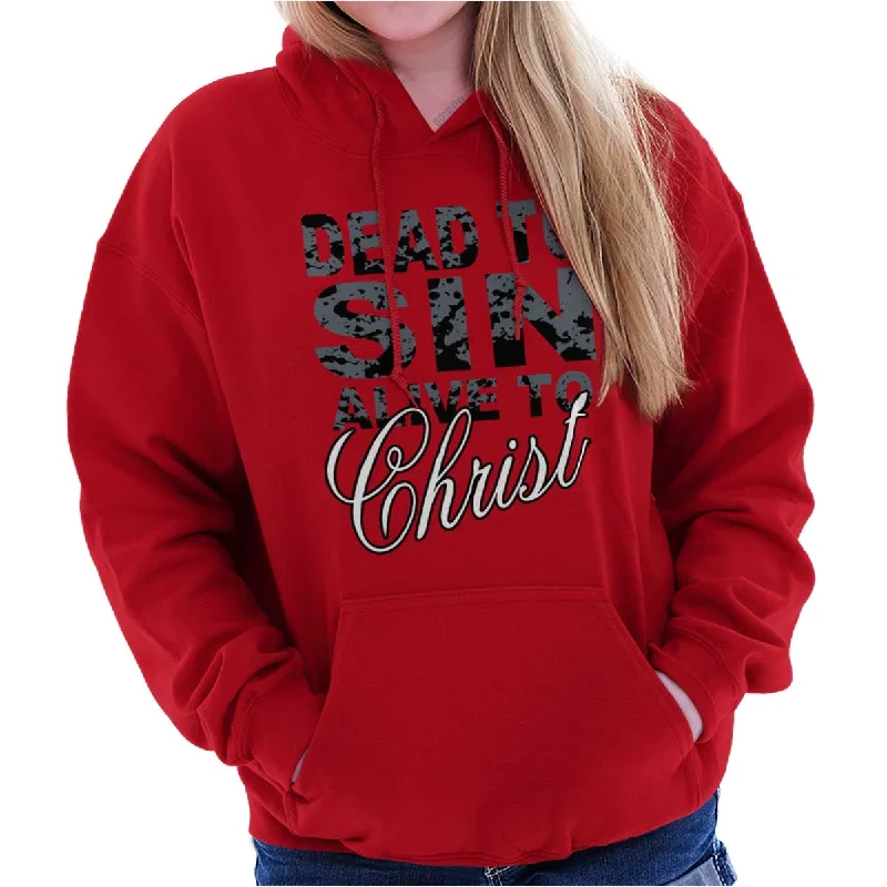 Sleek Monochrome Look Dead to Sin Hoodie