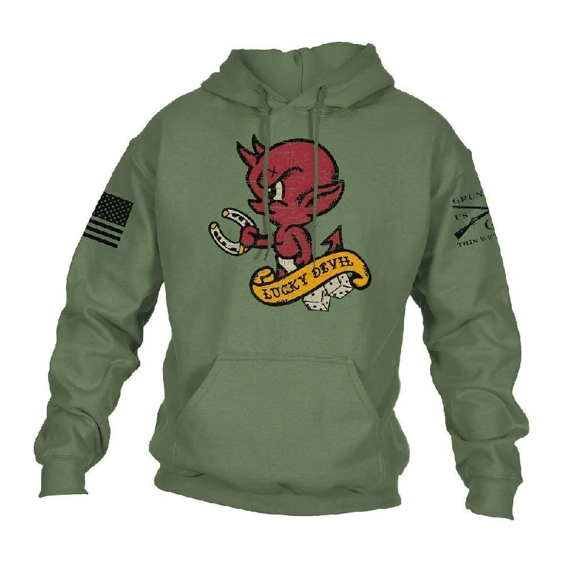 Smart Fitwear Lucky Devil Hoodie - Military Green