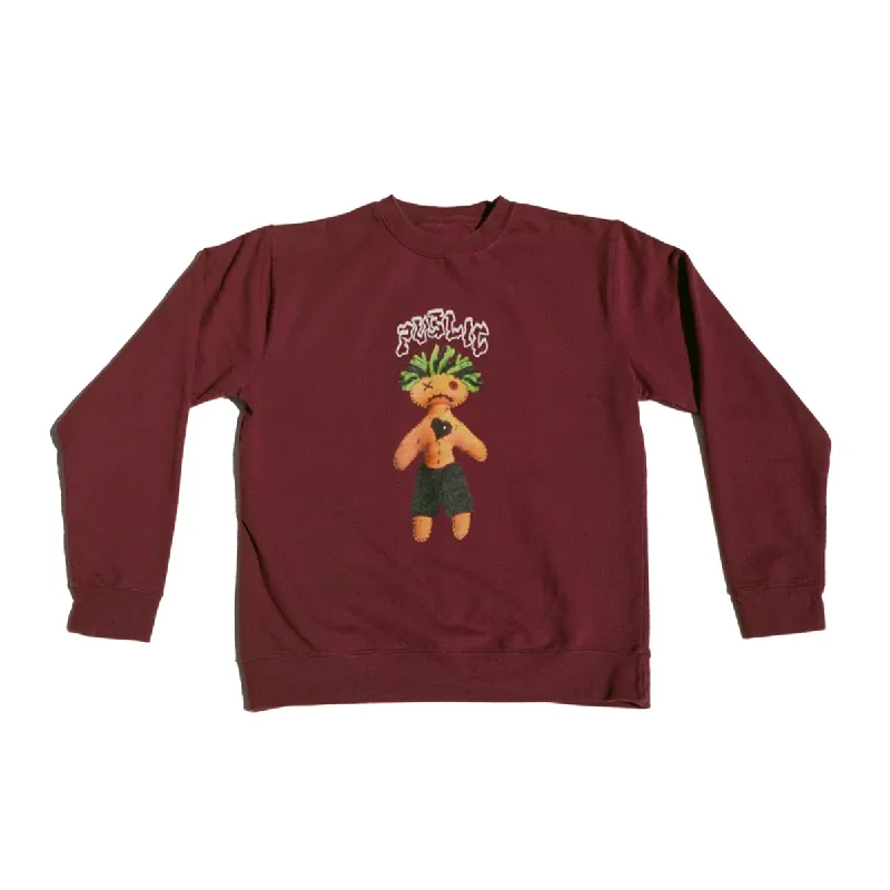 Monochrome Street Public Voodoo Crewneck - Maroon