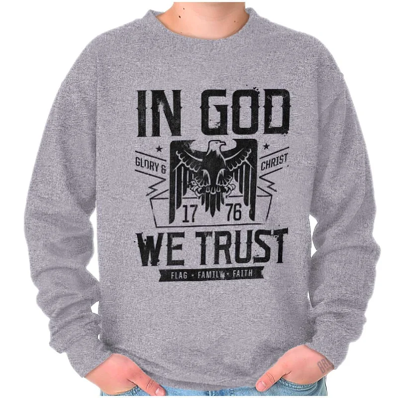 Sporty Fitwear In God We Trust Crewneck Sweatshirt