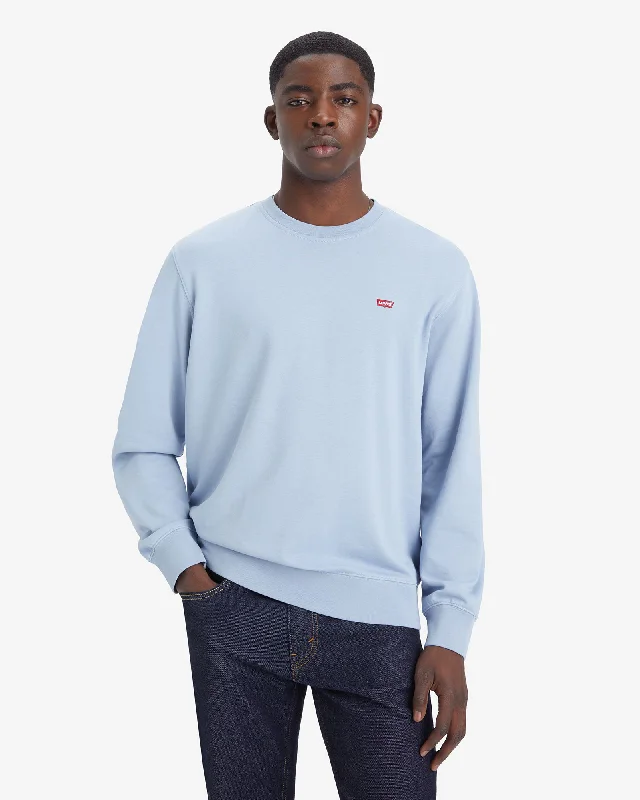 Sporty Modern New Original Sweatshirt in Soft Chambray Blue