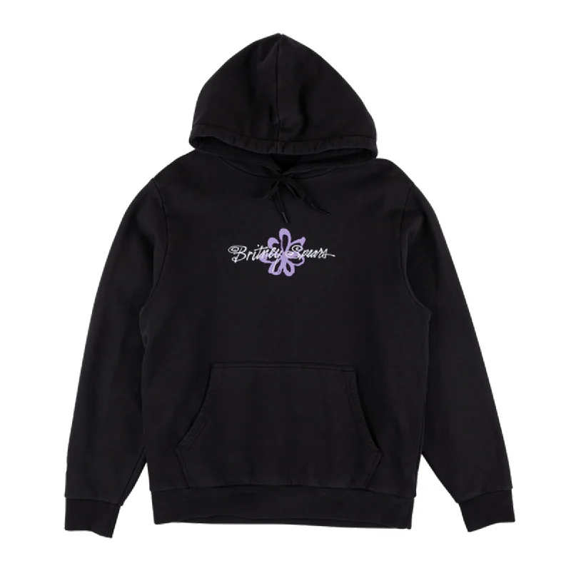 Minimalist Fit Look Welcome x Britney Flower Hoodie - Black