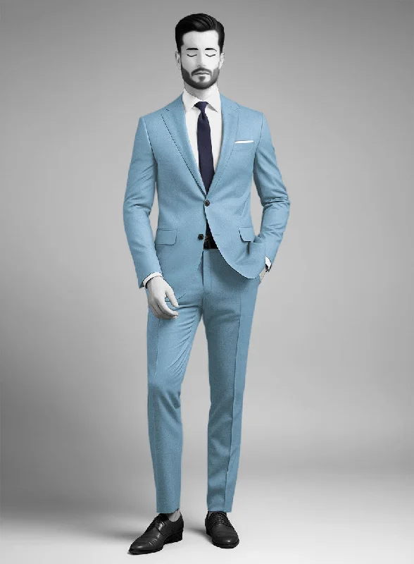 Smart Weekend Napolean Taj Blue Wool Suit